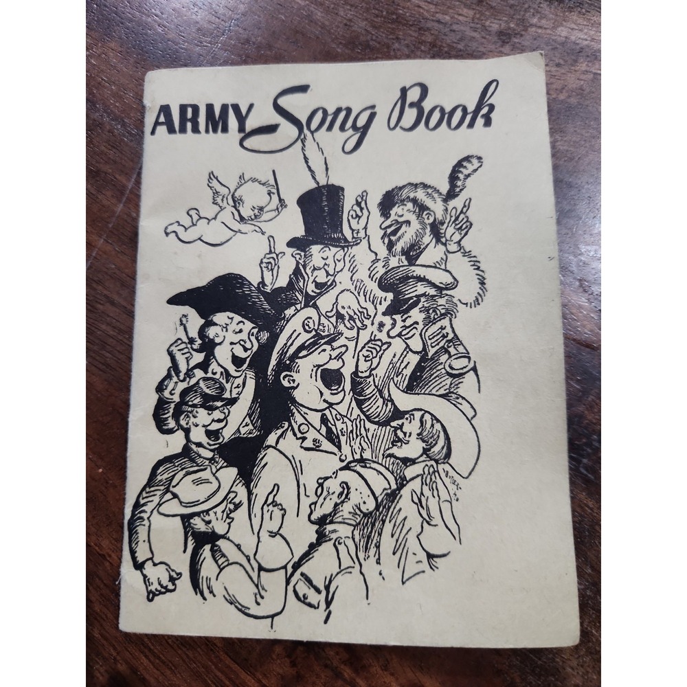 Vintage 1941 Army Song Book WWII Military Collectible Library of Congress US War